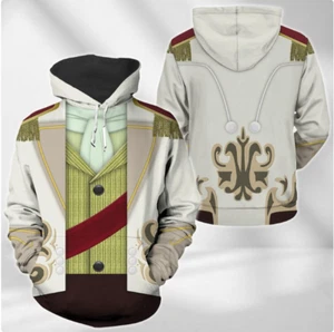 Prinz Hans Kostüm 3D HOODIE HALLOWEEN GESCHENK WEIHNACHTSGESCHENK BESTER PREIS US-GRÖSSE - Bild 1 von 3