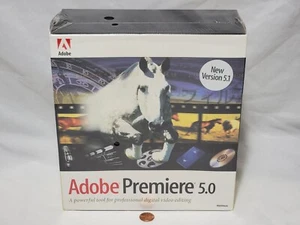 NEW Adobe Premiere 5.0 / 5.1 Mac Big Box Full Version SEALED premier Macintosh - Picture 1 of 12