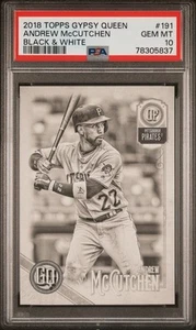 2018 Topps Gypsy Queen - Andrew McCutchen bianco e nero /50 #191. PSA 10. Pop 1! - Foto 1 di 3