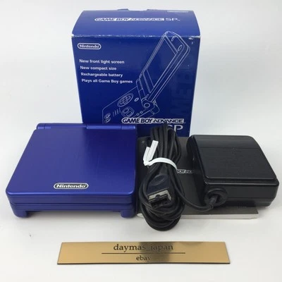【Good】Nintendo GameBoy Advance SP Azurite Blue Console Box Charger Manual #Den06 - Image 1 of 4