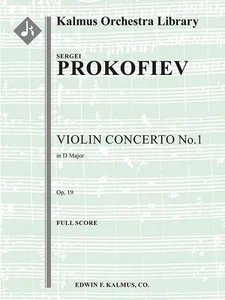 Violin Concerto No. 1, Op. 19: Conductor Score (Kalmus Orchestra Library) - Bild 1 von 1