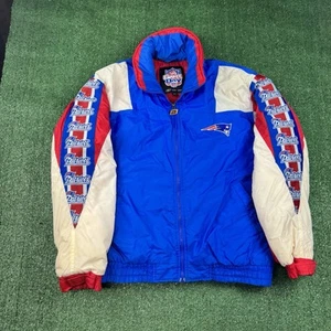 Vintage 1990s NFL New England Patriots NFL Bomber Jacket Size Medium Game Day - Picture 1 of 6