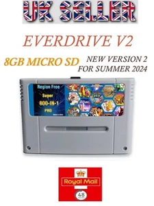 CARRITO FLASH SNES - EVERDRIVE - SUPER NINTENDO - LIBRE DE REGIÓN - Imagen 1 de 9