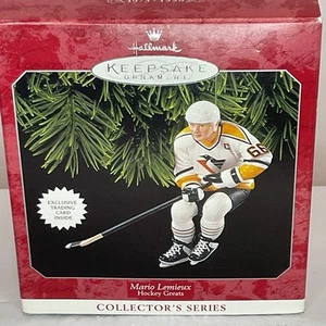  Hallmark Mario Lemieux Andenken Weihnachtsschmuck. Originalverpackt. Mit exklusiver Karte - Bild 1 von 7