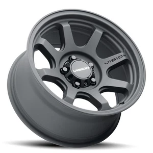 4-New 16" Vision 351 Flow Wheels 16x8 6x5.5/6x139.7 0 Satin Black Rims 110 - Picture 1 of 3