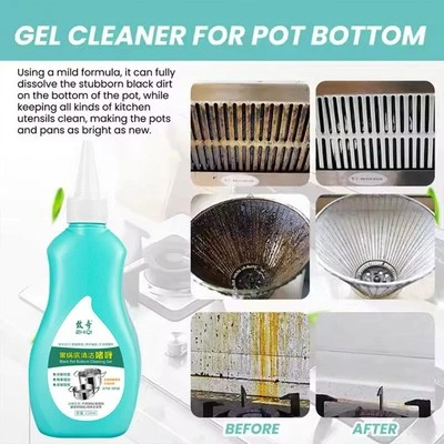 Magic Gel Cleaner For Pots and Pans,Black Pot Bottom 150ml Cleaning Gel S9A8 - Bild 1 von 4