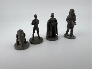 Set 4 pezzi peltro vintage Star Wars Monopoly edizione limitata da collezione 1" - Foto 1 di 3