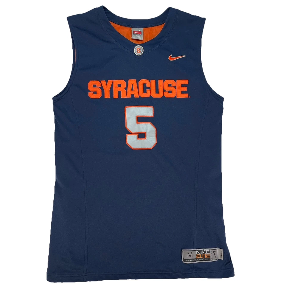 Camiseta deportiva de baloncesto Syracuse naranja Nike Elite para hombre mediana RARA 08 azul alternativa Foto 1 de 4