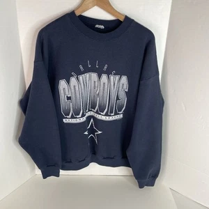 Vintage Dallas Cowboys Sweatshirt mit Rundhalsausschnitt, Medium, dunkelblau, Grafik, Logo - Bild 1 von 7