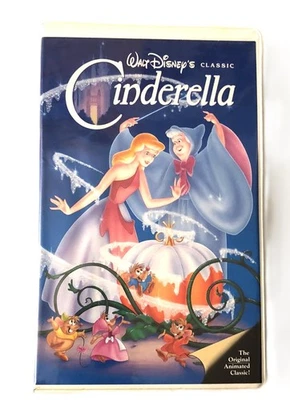 Walt Disney Black Diamond Cinderella VHS Tape Clamshell Cover - Image 1 of 3