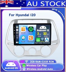 ✅Fit For Hyundai i20 Stereo 2008 - 2014 9'' CarPlay Android 14 Car GPS Head Unit - Picture 1 of 9