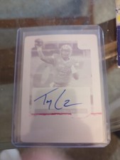 2021 Panini Contenders Draft Pick Trey Lance Rookie Auto Printing Plate 1/1 49er