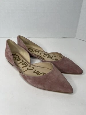 Zapato de vestir Sam Edelman Rodney D'Orsay plano en punta para mujer 6,5 gamuza rosa rosa Foto 1 de 4