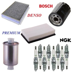 Tune Up Kit Air Cabin Oil Fuel Filters Plugs For JAGUAR XJ8 V8 4.2L 2004-2009 - Picture 1 of 1