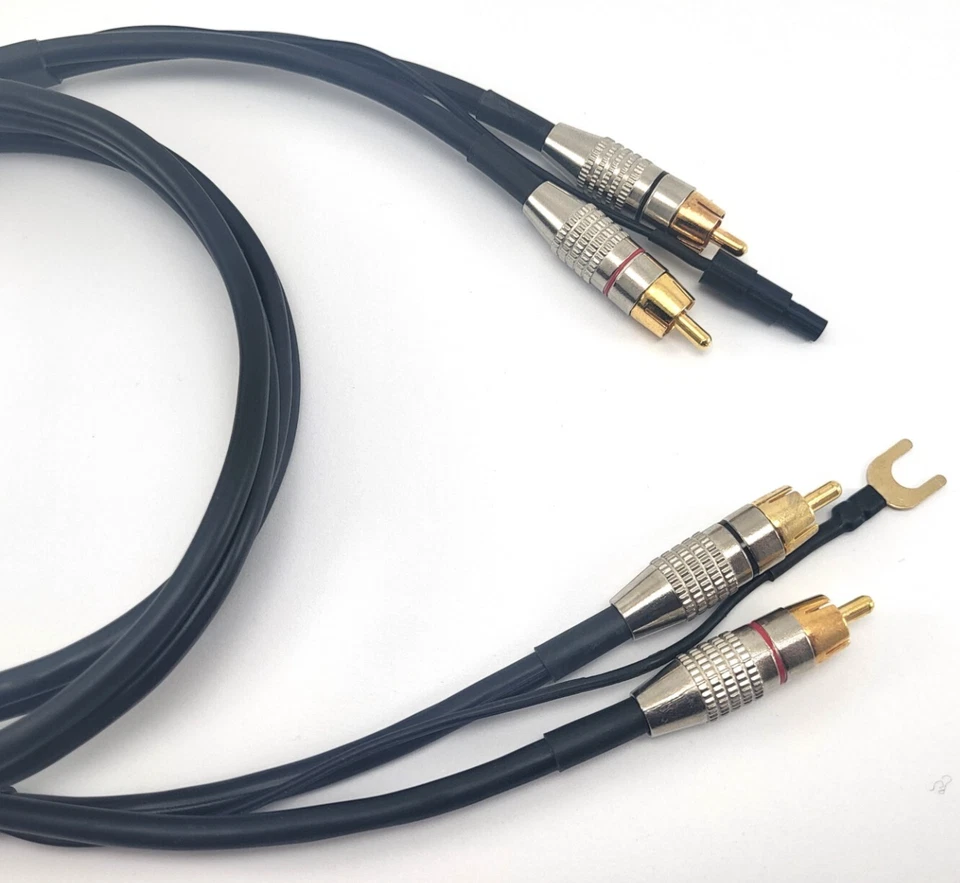 Technics SL BD22 cavo RCA completo di massa, ricambio phono gnd cable SJPB7M - Immagine 1 di 4