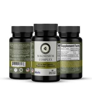 Magnesium Complex 90 capsules x 460mg Magnesium Citrate + 99mg Potassium Citrate - Picture 1 of 8