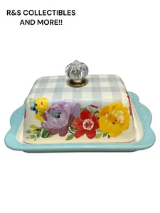 The Pioneer Woman Sweet Romance Blossoms DOUBLE butter dish Ceramic - Picture 1 of 7