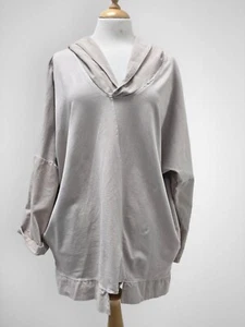 lagenlook peculiar sudadera con capucha oversize en piedra talla 12-22 - Imagen 1 de 3