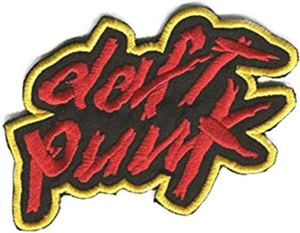 XL Daft Punk Logo Patch (8,5 Zoll) gesticktes Bügelbild/Aufnähen Abzeichen el... - Bild 1 von 2