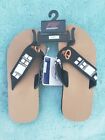 Baltimore Orioles Sandals  Black jeweled Flip Flops women's x-small 5 - 6 NWT 