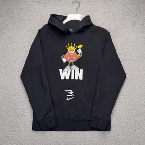 Nike 3 Brand Hoodie Sweatshirt Boys XL Black Russell Wilson Football Win Sports - Picture 1 of 9