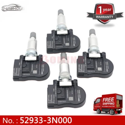 SENSOR DE PRESIÓN DE NEUMÁTICOS 4 PIEZAS TPMS para Kia Sorento Optima Hyundai Accent Santa Fe Foto 1 de 4