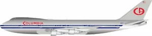 B747-100 COLUMBIA REG: N9675 W/STAND - WB MODELS WB741AIRPO7550P 1/200 PRE ORDER - Picture 1 of 1