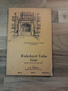 1944 Edition 3, Part 2, Walschaert Valve Gear Book By J.W. Harding - Picture 1 of 4