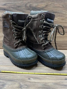 ROCKY 7855 Youth Steel Shank Thinsulate Dark Brown Suede Work Snow Boots Sz 12M - Picture 1 of 9