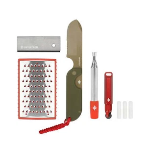Swiss Tech Fixed Blade Kit, 6 Piece, Campfire, Camping Essentials Set - Picture 1 of 19
