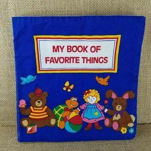 Cloth Book Childrens My Favorite Things Handmade Educational B2-908 - Picture 1 of 4