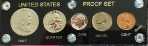 5-1957 US Mint Proof Set 90% Silver in Plastic Holders- PLEASE READ - Picture 1 of 1