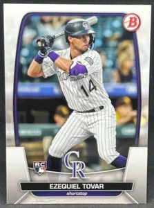 2023 Bowman #15 Ezequiel Tovar Rookie Colorado Rockies (RC) - Picture 1 of 2