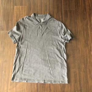 Camisa polo para hombre Vince gris oscuro angustiada manga corta talla: L - Imagen 1 de 7