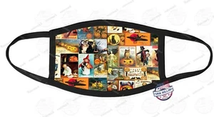 HALLOWEEN FACE MASK COVER Reusable - Personalized Classic Halloween Collage - Picture 1 of 2