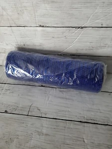Decorative blue metallic Mesh Ribbon 10" X 25 Ft. for Crafts, Wreaths & Bows - Picture 1 of 4