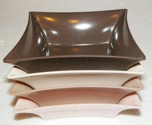 ANDY WARHOL 4 verschachtelte quadratische Schalen PRESIDIO Melamin Melmac - Bild 1 von 6