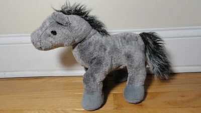 Ganz Webkinz Grey Arabian Horse Plush Stuffed Animal HM098 No Code 8.5"  - Image 1 of 4