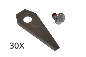 30X4,9CM acciaio inox lama per robot BOSCH Indego 350 400 1000 1100 1200 Connect - Foto 1 di 1