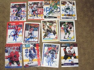 LOT OF 50 DIFFERENT SIGNED AUTOGRAPHED HOCKEY CARDS-50 DIFFERENT PLAYERS-RCS - Picture 1 of 4