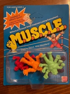 1985 Vintage Mattel "M.U.S.C.L.E." MUSCLE Wrestling Figure Set 2637 UNPUNCHED - Picture 1 of 2