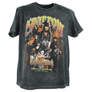  Camiseta Camiseta Disney Piratas del Caribe Capitán Jack Película TV Adultos - Imagen 1 de 3