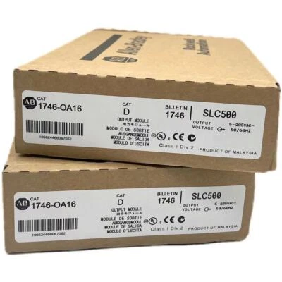 1PCS 1746OA16 New Factory Sealed 1746-OA16 SER D SLC 500 Output Module CA STOCK - Image 1 of 3