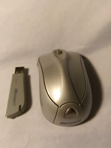 Microsoft Wireless Note Book Laser-mouse 6000 Model 1054 Silver W/USB... - Picture 1 of 7