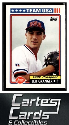Jeff Granger 1992 Topps Dairy Queen Team USA #18  USA - Image 1 of 2