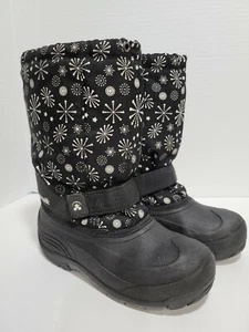 KAMIK BLACK/WHITE WINTER LINED SNOW LADIES 6 BOOTS - Picture 1 of 5