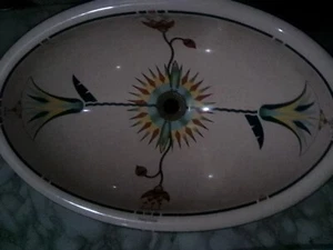 Amazing!! KOHLER Artist Edition Series Hand Painted Artsy Floral Drop-In Sink - Picture 1 of 3