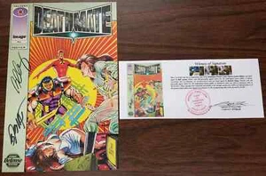 Deathmate (1993) Preview Comic Defense System SIGNED by Bob Layton Bernard Chang - Picture 1 of 5