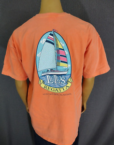 T-shirt LULUS Restaurant Gulf Shores AL orange couleurs confort coton SS adulte XL