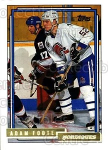1992-93 Topps Gold #528 Adam Foote - Picture 1 of 1